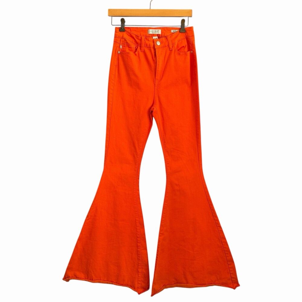 Judy Blue Super Flare Jeans 28 Festival Rave Hippie Bold Exaggerated Bell Bottom